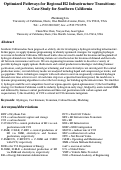 Cover page: Optimized Pathways for Regional H2 Infrastructure Transitions: The Least-Cost Hydrogen for Southern California