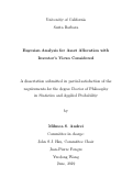 Cover page: Bayesian Analysis for Asset Allocation with Investor's Views Considered