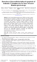 Cover page: Detection of doxorubicin-induced apoptosis of leukemic T-lymphocytes by laser tweezers Raman spectroscopy