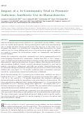 Cover page: Impact of a 16-Community Trial to Promote Judicious Antibiotic Use in Massachusetts