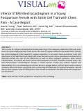 Cover page: Inferior STEMI electrocardiogram in a young postpartum female with sickle cell trait with chest pain - a case report