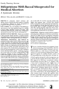 Cover page: Mifepristone With Buccal Misoprostol for Medical Abortion: A Systematic Review.