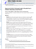 Cover page: Depression Predicts Prolonged Length of Hospital Stay in Pediatric Inflammatory Bowel Disease.