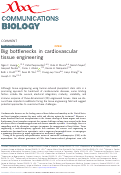 Cover page: Big bottlenecks in cardiovascular tissue engineering