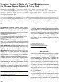 Cover page: Symptom Burden of Adults with Type 2 Diabetes Across the Disease Course: Diabetes &amp; Aging Study