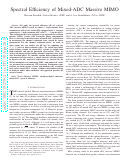 Cover page: Spectral Efficiency of Mixed-ADC Massive MIMO