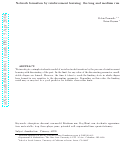 Cover page: Network formation by reinforcement learning: the long and medium run