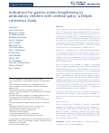 Cover page: Indications for gastrocsoleus lengthening in ambulatory children with cerebral palsy: a Delphi consensus study.