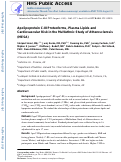 Cover page: Apo CIII Proteoforms, Plasma Lipids, and Cardiovascular Risk in MESA