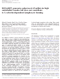 Cover page: KSGal6ST generates galactose-6-O-sulfate in high endothelial venules but does not contribute to L-selectin-dependent lymphocyte homing