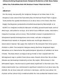 Cover page: Characterizing regional-scale temporal evolution of air dose rates after the Fukushima Daiichi Nuclear Power Plant accident