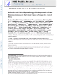 Cover page: Molecular and clinical epidemiology of carbapenem-resistant Enterobacterales in the USA (CRACKLE-2): a prospective cohort study