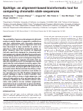 Cover page: EpiAlign: an alignment-based bioinformatic tool for comparing chromatin state sequences