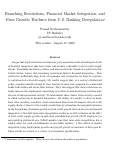 Cover page: Branching Restrictions, Financial Market Integration, and Firm Growth: Evidence from U.S. Banking Deregulation