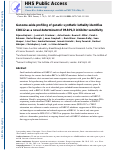 Cover page: Genome-wide Profiling of Genetic Synthetic Lethality Identifies CDK12 as a Novel Determinant of PARP1/2 Inhibitor Sensitivity