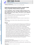 Cover page: Model Informed Development of VRC01 in Newborn Infants Using a Population Pharmacokinetics Approach