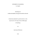 Cover page: Dual Diagnosis: Intellectual Disability and Oppositional Defiant Disorder