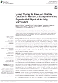 Cover page: Using Theory to Develop Healthy Choices in Motion, a Comprehensive, Experiential Physical Activity Curriculum