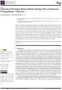 Cover page: Endocrine Disruptor-Induced Bone Damage Due to Hormone Dysregulation: A Review.