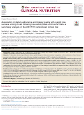 Cover page: Association of dietary adherence and dietary quality with weight loss success among those following low-carbohydrate and low-fat diets: a secondary analysis of the DIETFITS randomized clinical trial