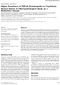 Cover page: Higher Prevalence of TDP‐43 Proteinopathy in Cognitively Normal Asians: A Clinicopathological Study on a Multiethnic Sample