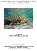 Cover page: Restoration Destination: The one-stop shop for all things coral reef restoration &amp; the Florida Reef Tract