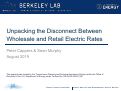 Cover page: Unpacking the Disconnect Between Wholesale and Retail Electric Rates