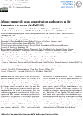 Cover page: Submicron particle mass concentrations and sources in the Amazonian wet season (AMAZE-08)