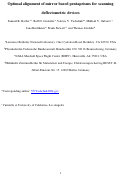 Cover page: Optimal alignment of mirror based pentaprisms for scanning deflectometric devices