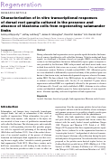 Cover page: Characterization of <i>in vitro</i> transcriptional responses of dorsal root ganglia cultured in the presence and absence of blastema cells from regenerating salamander limbs.