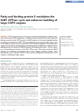 Cover page: Fatty-acid binding protein 5 modulates the SAR1 GTPase cycle and enhances budding of large COPII cargoes