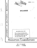 Cover page: BUILDING 52 BALL POTENTIAL DETECTOR