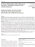 Cover page: Academic Rhinologists’ Online Rating and Perception, Scholarly Productivity, and Industry Payments