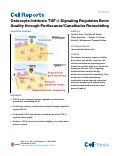 Cover page: Osteocyte-Intrinsic TGF-β Signaling Regulates Bone Quality through Perilacunar/Canalicular Remodeling