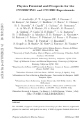 Cover page: Physics potential and prospects for the CUORICINO and CUORE experiments