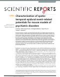 Cover page: Characterization of spatio-temporal epidural event-related potentials for mouse models of psychiatric disorders