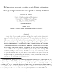 Cover page: Higher-Order Accurate, Positive Semi-definite Estimation of Large-Sample Covariance and Spectral Density Matrices