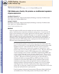 Cover page: The RNAissance family: SR proteins as multifaceted regulators of gene expression.