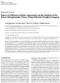 Cover page: Impact of Different Analytic Approaches on the Analysis of the Breast Fibroglandular Tissue Using Diffusion Weighted Imaging