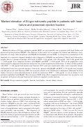 Cover page: Marked elevation of B-type natriuretic peptide in patients with heart failure and preserved ejection fraction