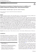 Cover page: Biomechanical evaluation of multi-rod constructs to stabilize an S1 pedicle subtraction osteotomy (PSO): a finite element analysis.