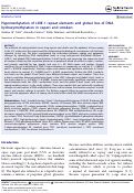 Cover page: Hypomethylation of LINE-1 repeat elements and global loss of DNA hydroxymethylation in vapers and smokers