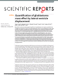 Cover page: Quantification of glioblastoma mass effect by lateral ventricle displacement.