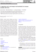 Cover page: Comparing weak- and unsupervised methods for resonant anomaly detection