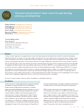 Cover page: The power and potential of citizen science for park bonding, advocacy, and stewardship