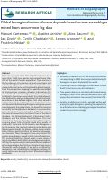 Cover page: Global bioregionalization of warm drylands based on tree assemblages mined from occurrence big data