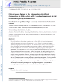 Cover page: Ethical Issues Raised by the Introduction of Artificial Companions to Older Adults with Cognitive Impairment: A Call for Interdisciplinary Collaborations.