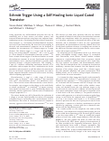 Cover page: Schmitt Trigger Using a Self‐Healing Ionic Liquid Gated Transistor