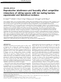 Cover page: Reproductive interference and fecundity affect competitive interactions of sibling species with low mating barriers: experimental and theoretical evidence.