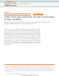 Cover page: Skilful multi-year predictions of tropical trans-basin climate variability